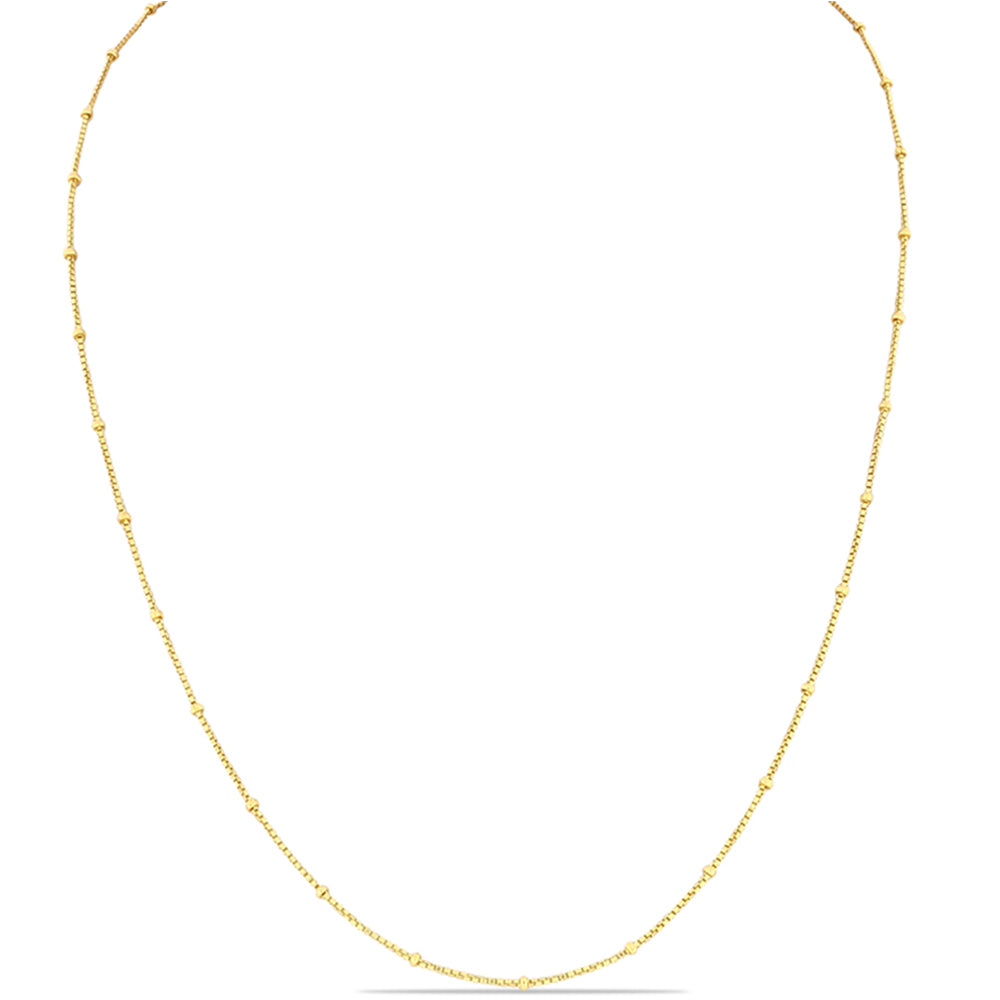 Łańcuszek srebrny pozłacany 1 