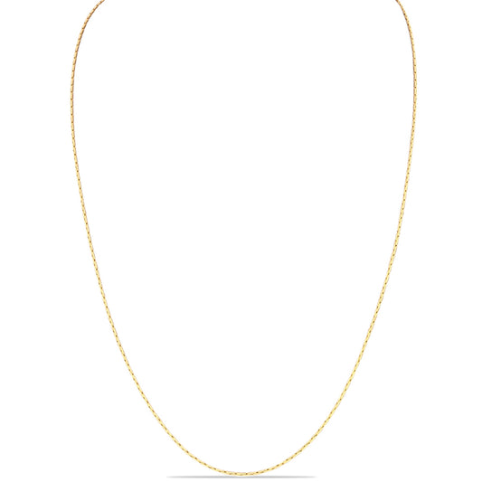 Łańcuszek srebrny pozłacany