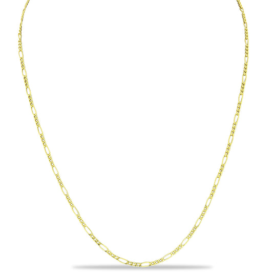 Łańcuszek srebrny pozłacany