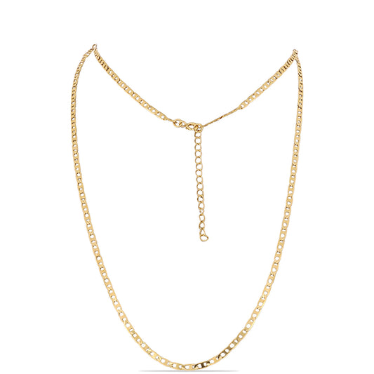 Łańcuszek srebrny pozłacany