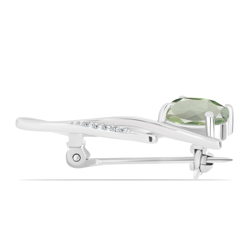 ze srebra próby 925 z zielonym ametystem i białym topazem 2 