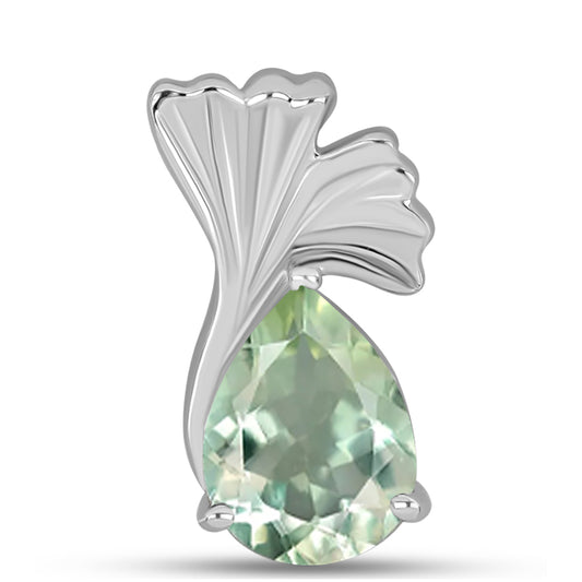 Zawieszka ze srebra próba 925 z zielonym ametystem