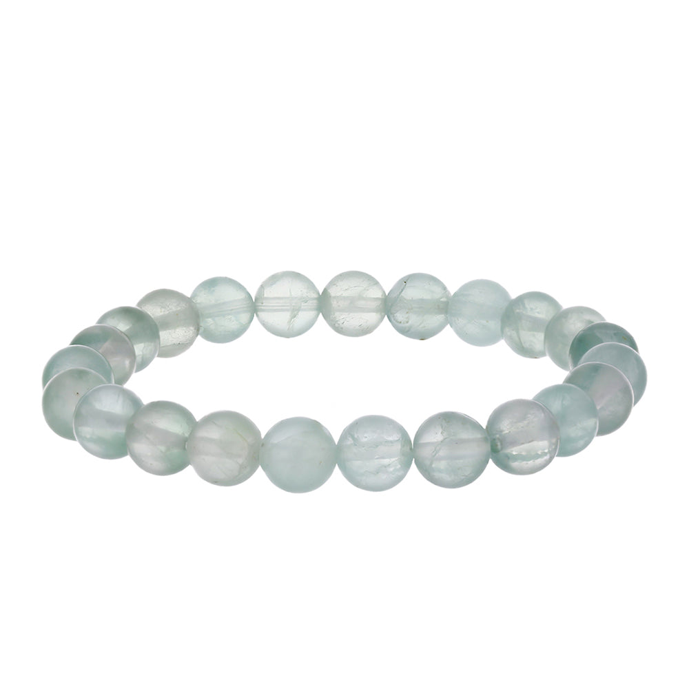 Bransoletka bryłka z zielonym ametystem