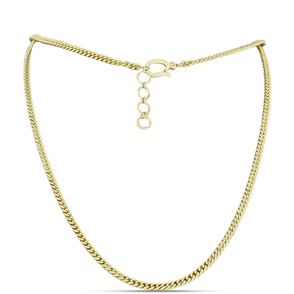 Łańcuszek srebrny pozłacany ( Naszyjnik ) 1 