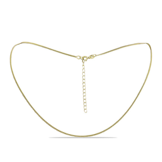 Łańcuszek srebrny pozłacany ( Naszyjnik )