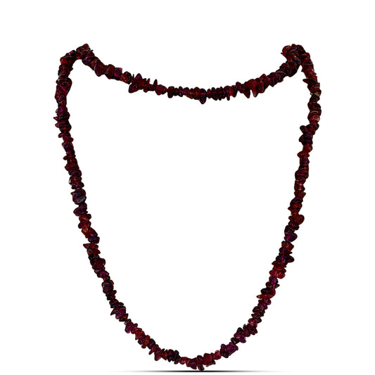 Zestaw bryłka z granatem rodolitem ( Naszyjnik+Bransoletka )