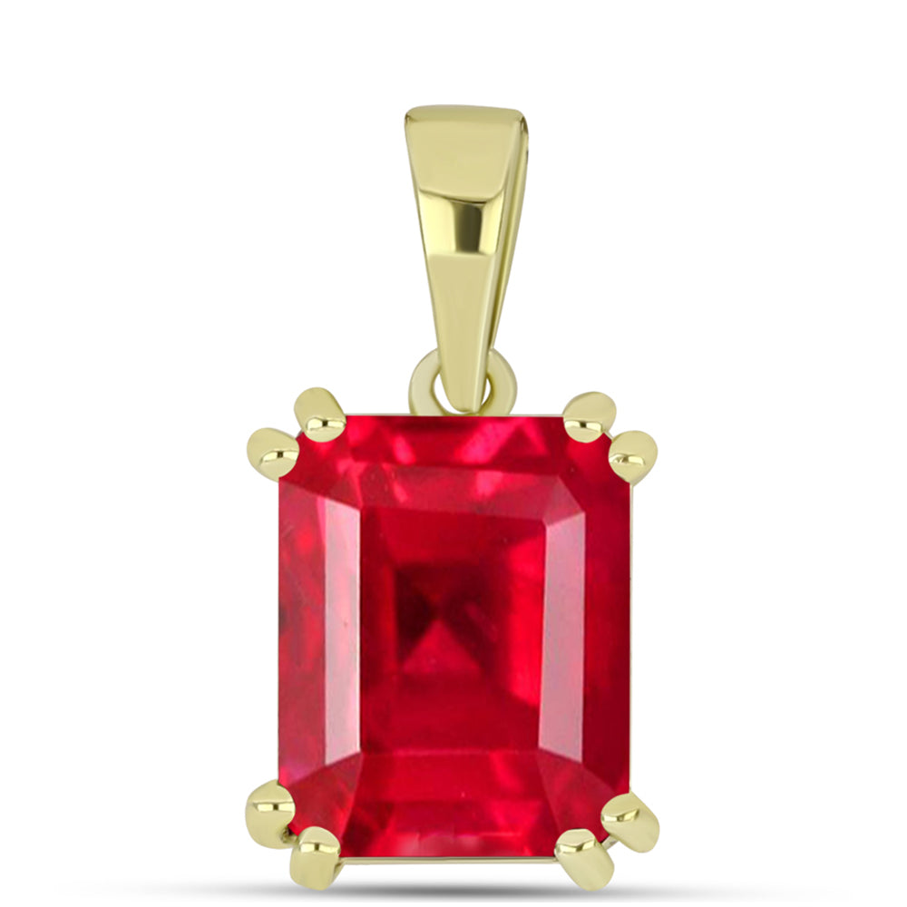 Zawieszka srebrna pozłacana z czerwonym agatem