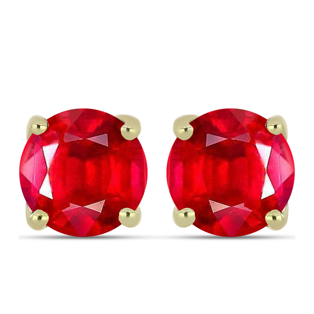 Kolczyki srebrne pozłacane z czerwonym agatem 1 