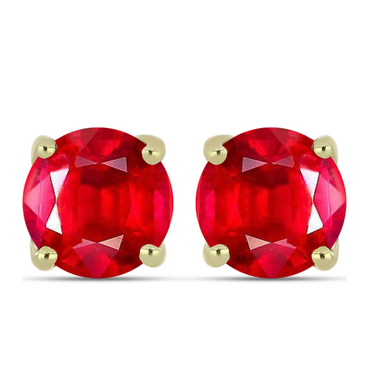 Kolczyki srebrne pozłacane z czerwonym agatem