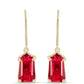 Kolczyki srebrne pozłacane z czerwonym agatem