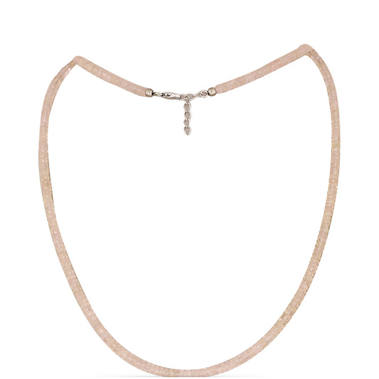 Naszyjnik ze srebra próby 925 z morganitem