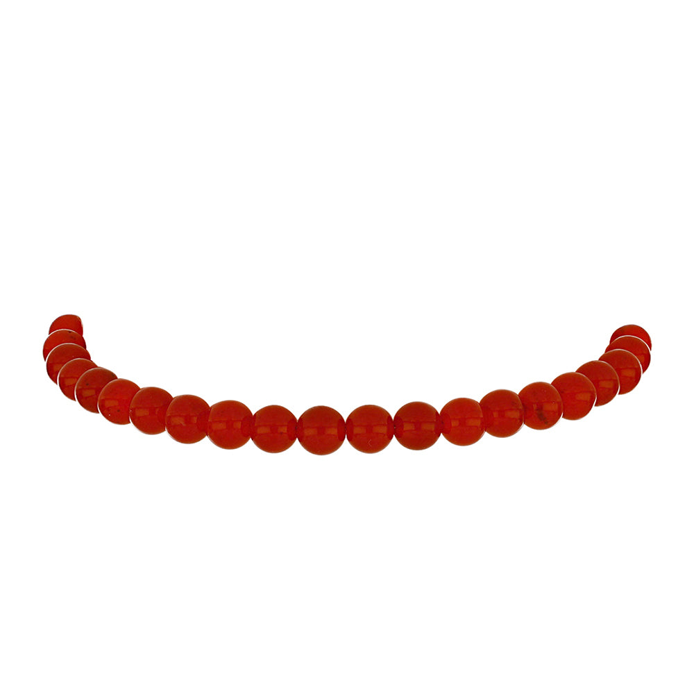 Bransoletka srebrna pozłacana z czerwonym agatem