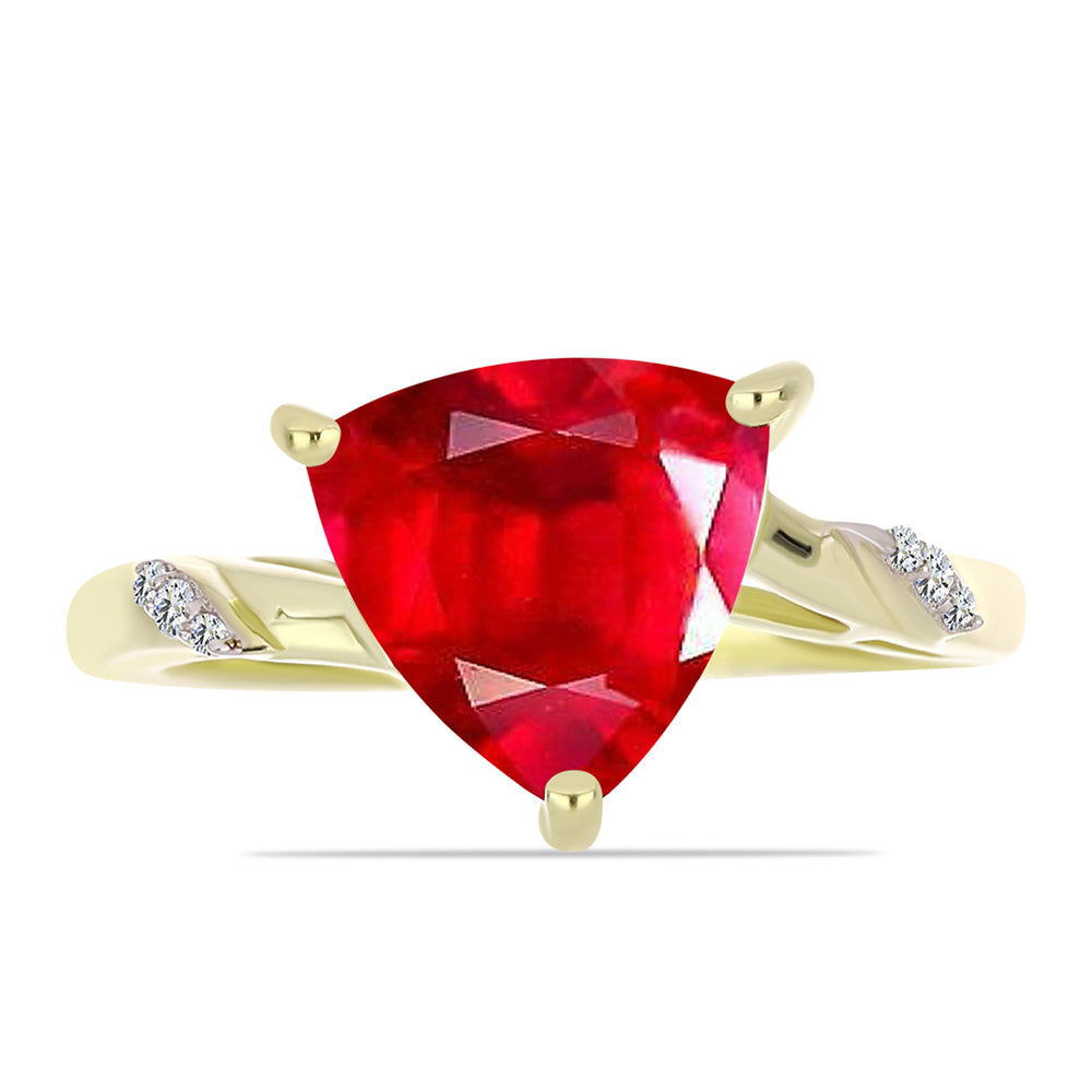 Pierścionek srebrny pozłacany z czerwonym agatem i białym topazem