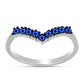 Pierścionek ze srebra próby 925 z australijskim niebieskim szafirem