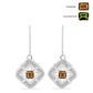Kolczyki ze srebra próbe 925 z certyfikowanym anatolijskim zultanitem hodowanym w laboratorium i białym topazem
