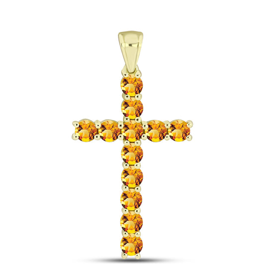 Zawieszka srebrna pozłacana z cytrynem rio golden