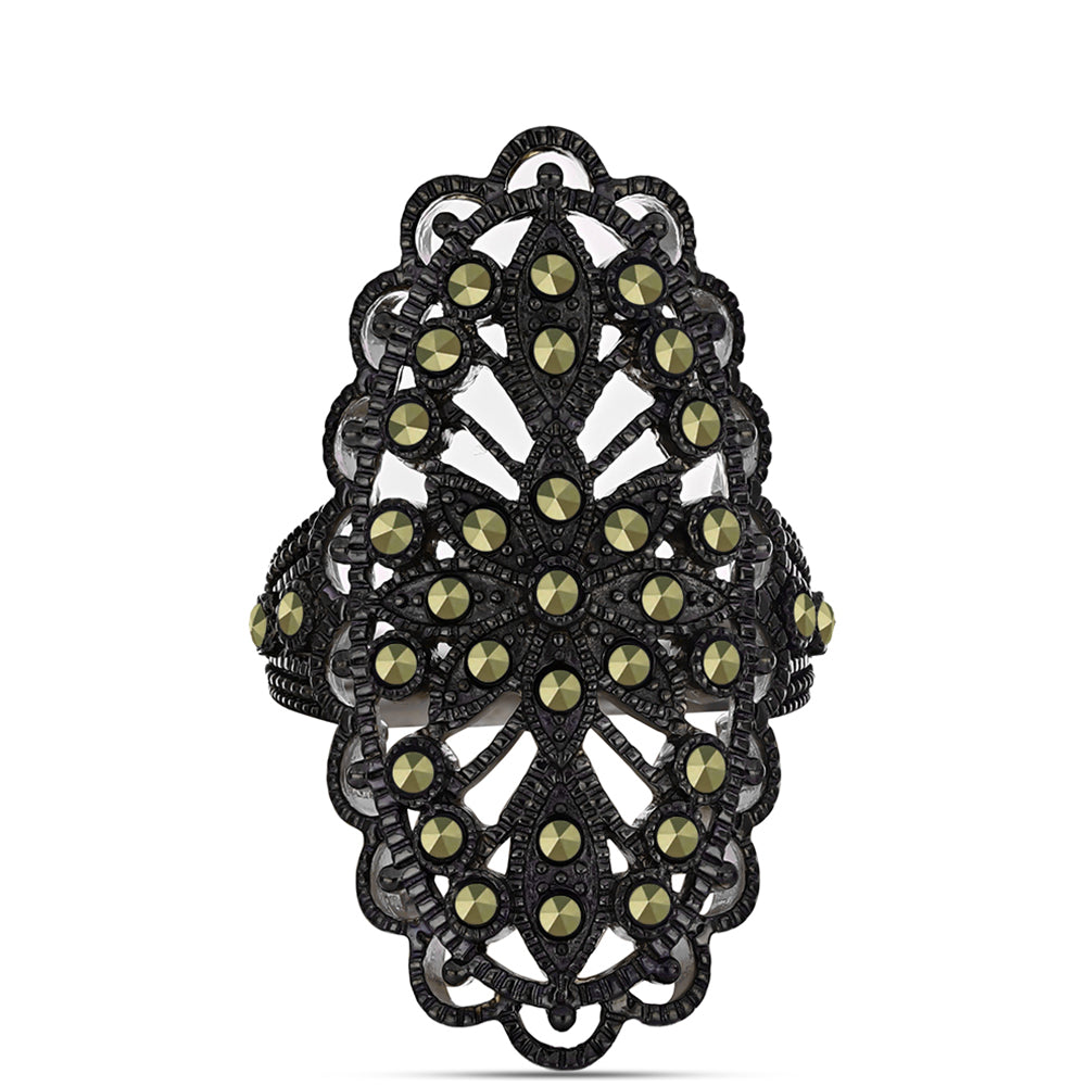 Pierścionek ze srebra próby 925 z austriackim markazytem 1 