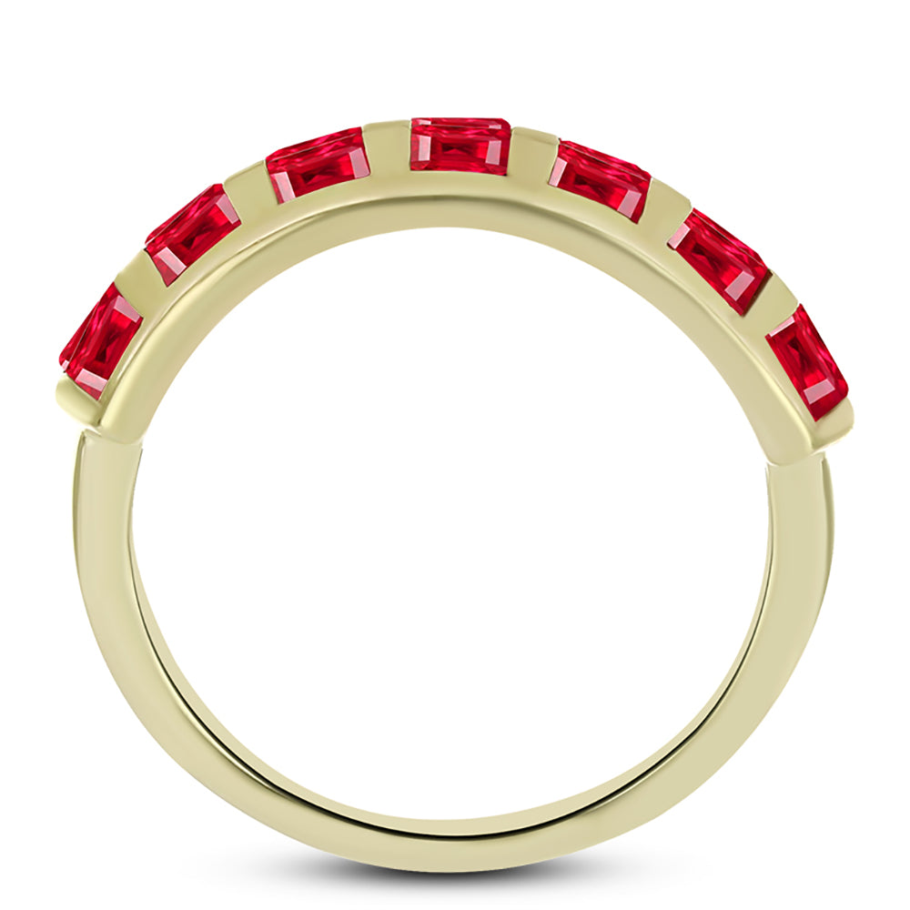 Pierścionek srebrny pozłacany z czerwonym agatem 2 