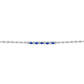 Bransoletka ze srebra próba 925 z australijskim niebieskim szafirem i białym topazem