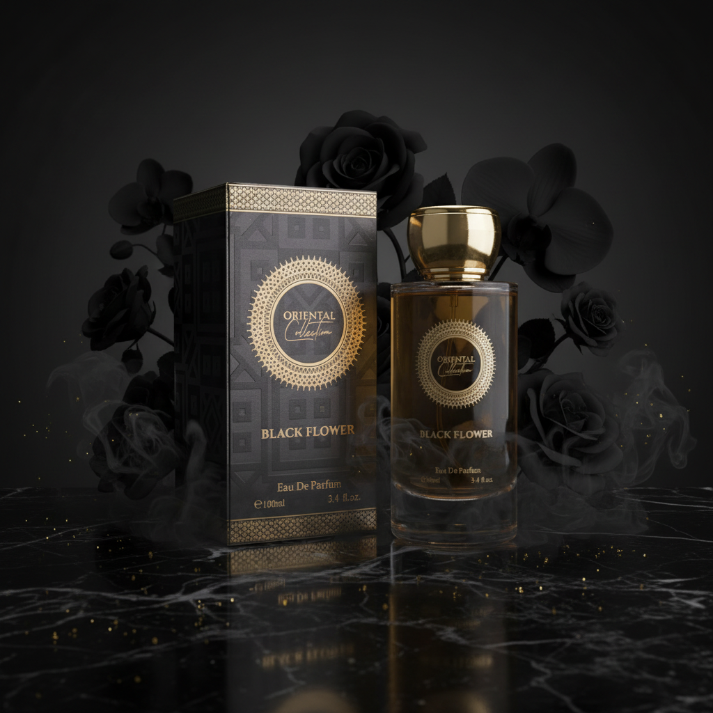 100 ml EDP BLACK FLOWER zmysłowy słodki ekscytujący zapach unisex 10 