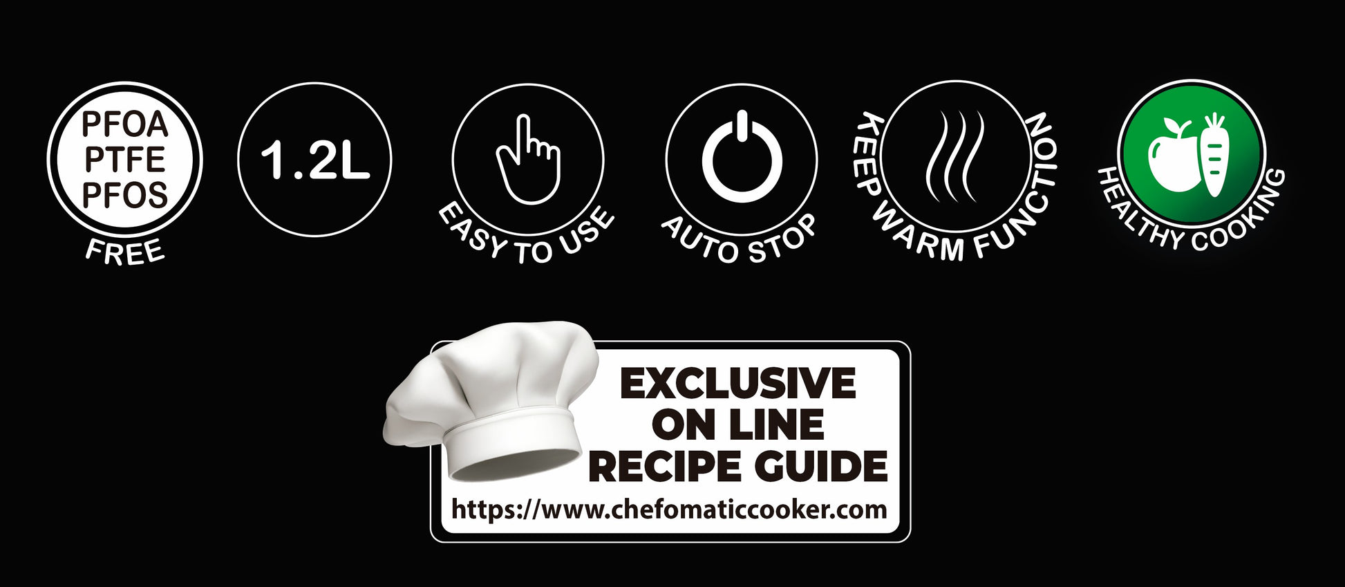 Kompaktowy garnek do gotowania ryżu i gotowania na parze Chef-O-Matic 11 