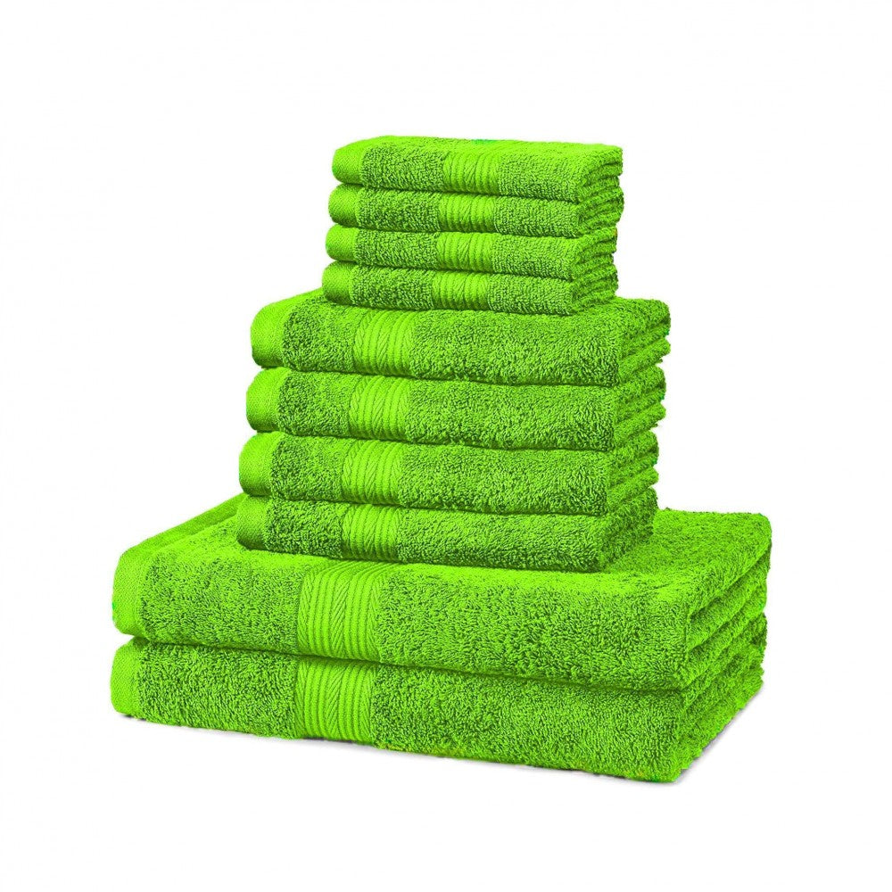 100% Bawełna Extra Miękki 10 szt. Zestaw ręczników, w super jasnych, wesołych kolorach