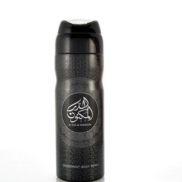 100 ml Woda Perfumowana Al Dur Al Maknoon + 200 ml Dezodorant Orientalny, kwiatowo- owocowy zapach dla mężczyzn