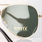 Emporia Italy - Okulary przeciwsłoneczne Aviator "ORIGINAL", spolaryzowane okulary przeciwsłoneczne z twardym etui i ściereczką do czyszczenia, klasyczne ciemnozielone soczewki, złota oprawka