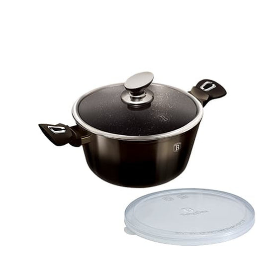 Berlinger Haus Metallic Line Shiny Black Edition Zapiekanka z pokrywką (4,1 L)