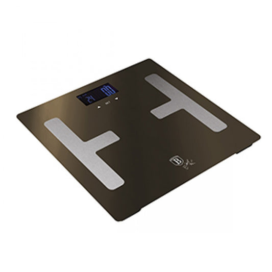 Cyfrowa waga łazienkowa do pomiaru tkanki tłuszczowej, nośność 180 kg, kolor czarny