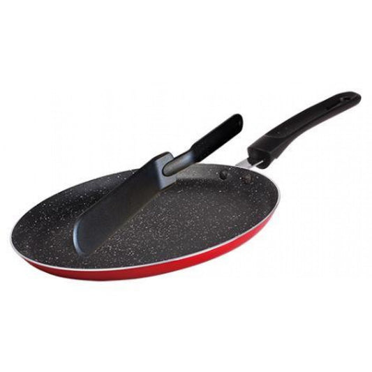 3-warstwowa marmurowa powłoka zapobiegająca przywieraniu Pancake Pan with Turner, Blaumann, 24 cm