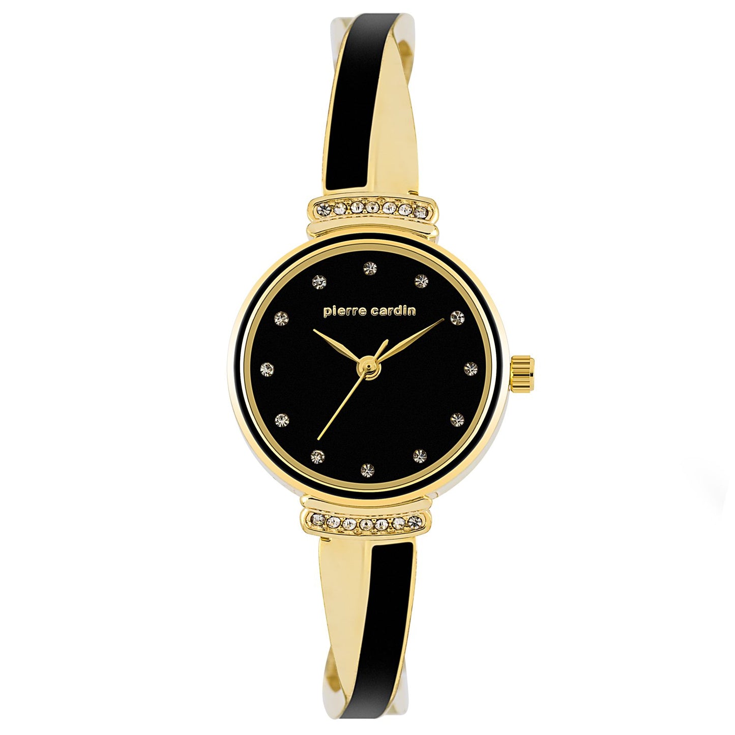 4-częściowy zestaw Pierre Cardin (zegarek, 2 pary kolczyków, naszyjnik)