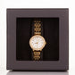 Wysokiej jakości zegarek ze stopu aluminium z mechanizmem Miyota, w pudełku prezentowym, biała tarcza
