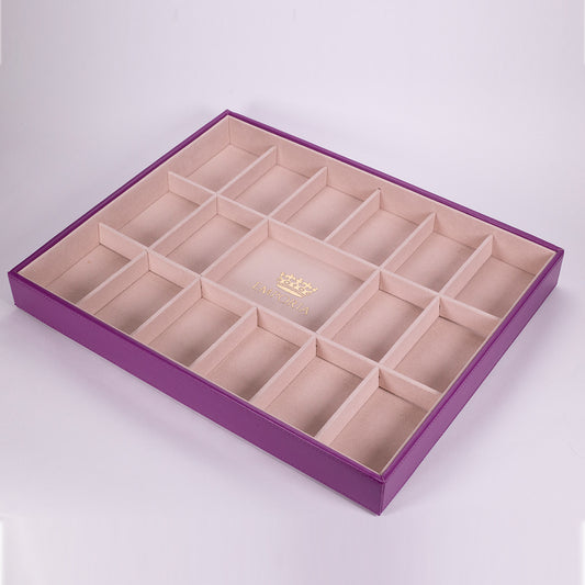 Emporia Lavender Purple „Velvet” pudełko na biżuterię z pokrywką