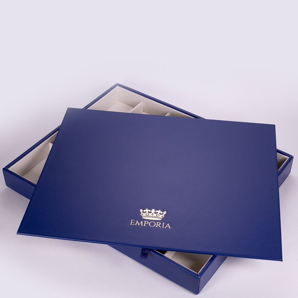 Emporia Royal Blue „Velvet” Pudełko na biżuterię z pokrywką