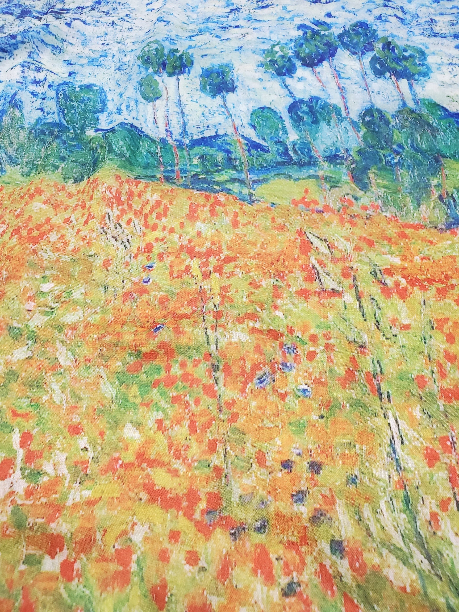 Chusta Bawełniana, 70 cm x 180 cm, Monet - Poppy Field 5 