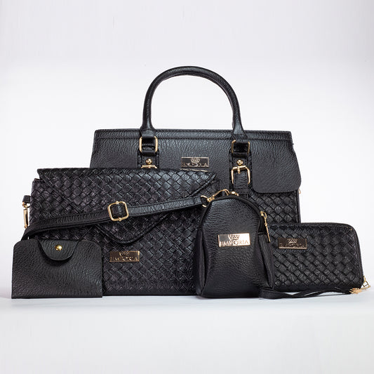 Kolekcja Zimowa Emporia 2023 - Triumph, 5-częściowy zestaw toreb; czarny