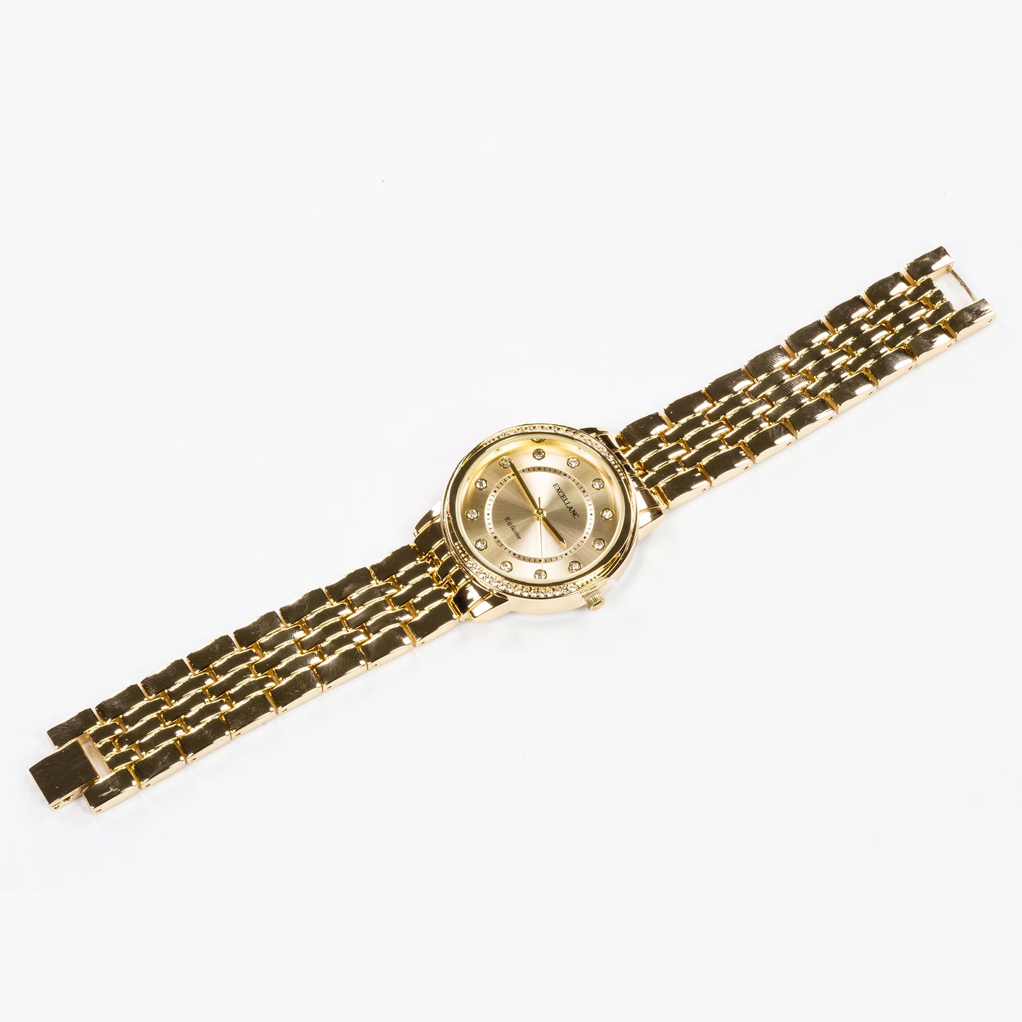 Excellanc gift set, ladies, watch, bracelet, bangle, gold-colored