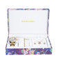 Excellanc damski zestaw zegarków upominkowych z bransoletą i naszyjnikiem z białymi kryształami Emporia w kształcie serca, w kolorze złotym
