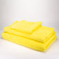 1 + 1 Prezent 3-częściowy zestaw ręczników 100% z mikrobawełny, 500 GSM, żółty