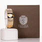 Zegarek damski CUSS Gold Color I z 7-rzędowymi kryształami kwarcu