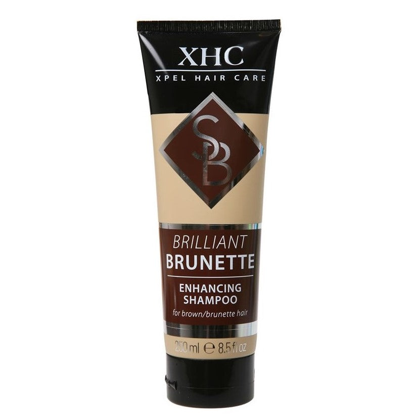 XHC Brunette Szampon do włosów naturalnych i farbowanych na brązowe włosy, pojemność 250 ml