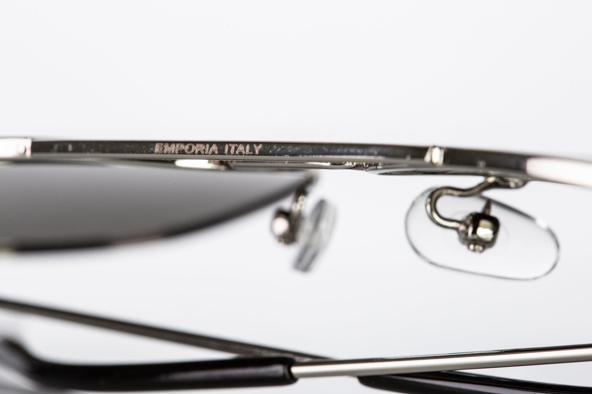 Emporia Italy - Seria Aviator "JUNGLE", polaryzacyjne okulary przeciwsłoneczne z twardym etui i ściereczką do czyszczenia, żółto-zielone szkła, złota oprawka 8 