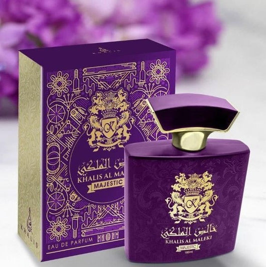 100 ml wody perfumowanej Khalis Maleki Majestatyczny, kwiatowo- bursztynowy zapach dla kobiet