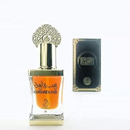 12 ml Olejek Perfumowany Oil Khasbab &Oud Brown, pikantno-słodki zapach dla mężczyzn