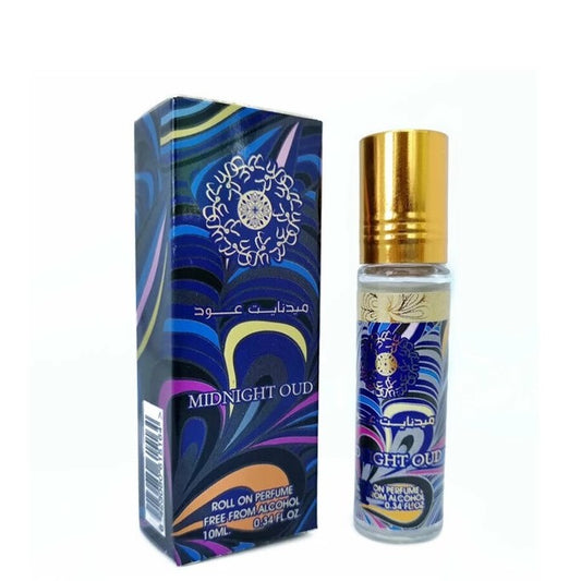 10 ml Olejek Perfumowany Oil Midnight Oud , Drzewno-pikantny orientalny zapach dla mężczyzn