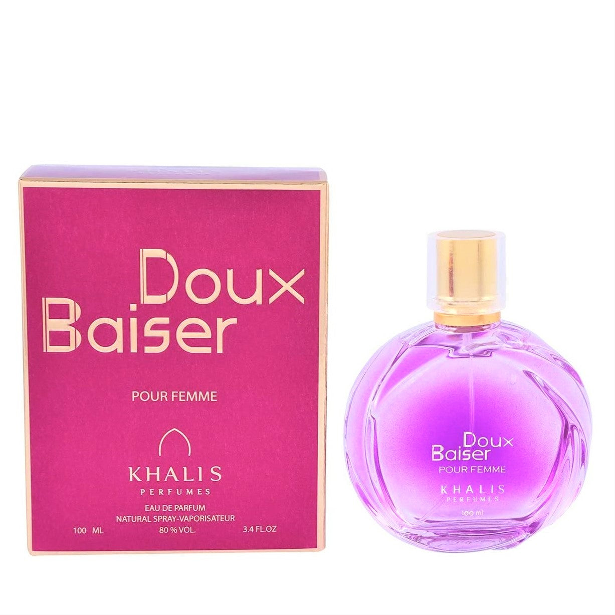 100 ml Woda perfumowana Doux Baiser Ostry, waniliowo- owocowy zapach dla kobiet i mężczyzn