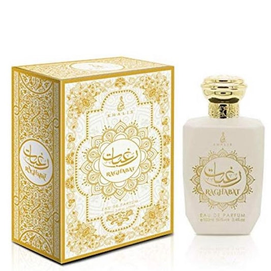 100 ml Eau de Perfume Raghabat Ambery Skórzany zapach dla mężczyzn