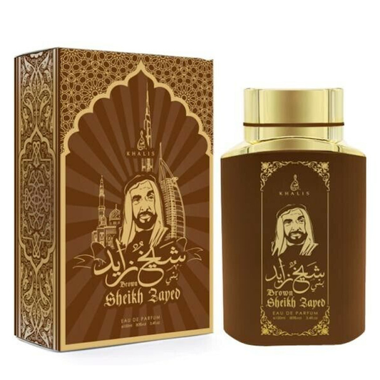 100 ml wody perfumowanej SHEIKH ZAYED BROWN Zapach oud i wanilii dla mężczyzn