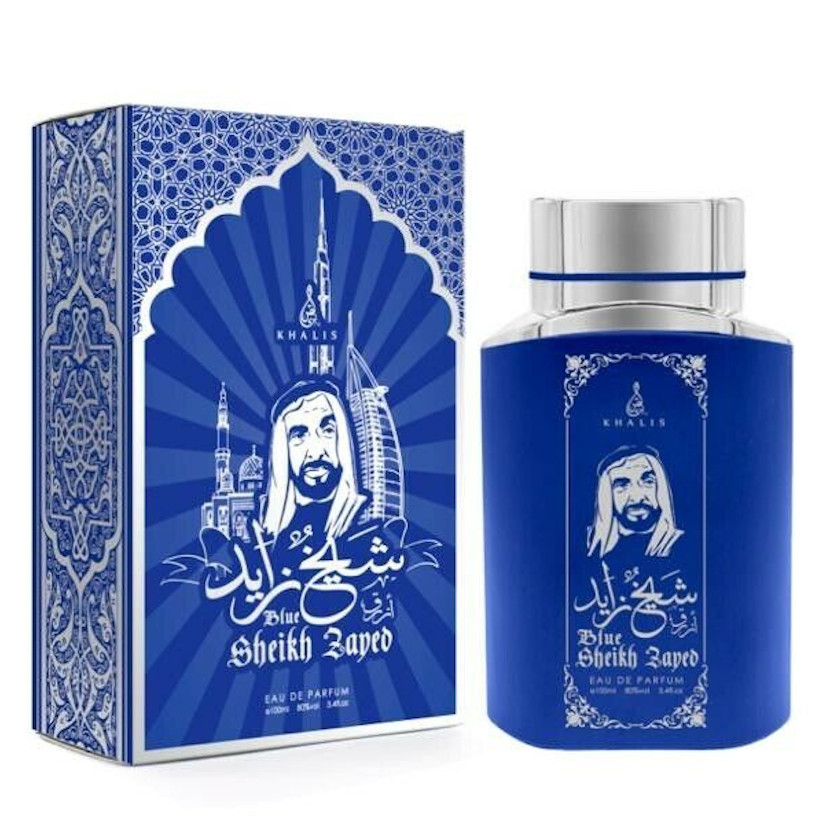 100 ml wody perfumowanej SHEIKH ZAYED BLUE Piżmowy Oud Zapach dla mężczyzn